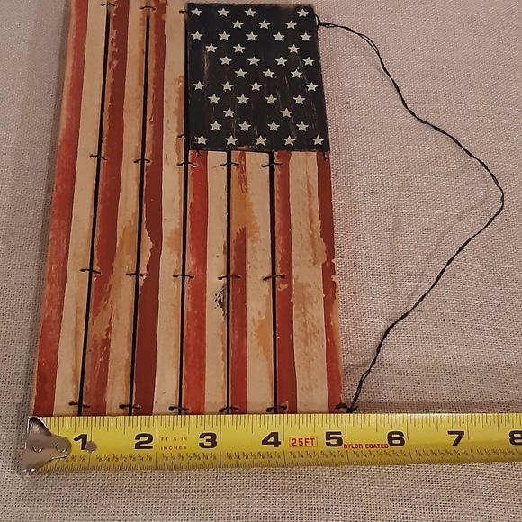 Rustic Wood Hanging American Flag Americana / 4th Of July - Picture 5 of 5